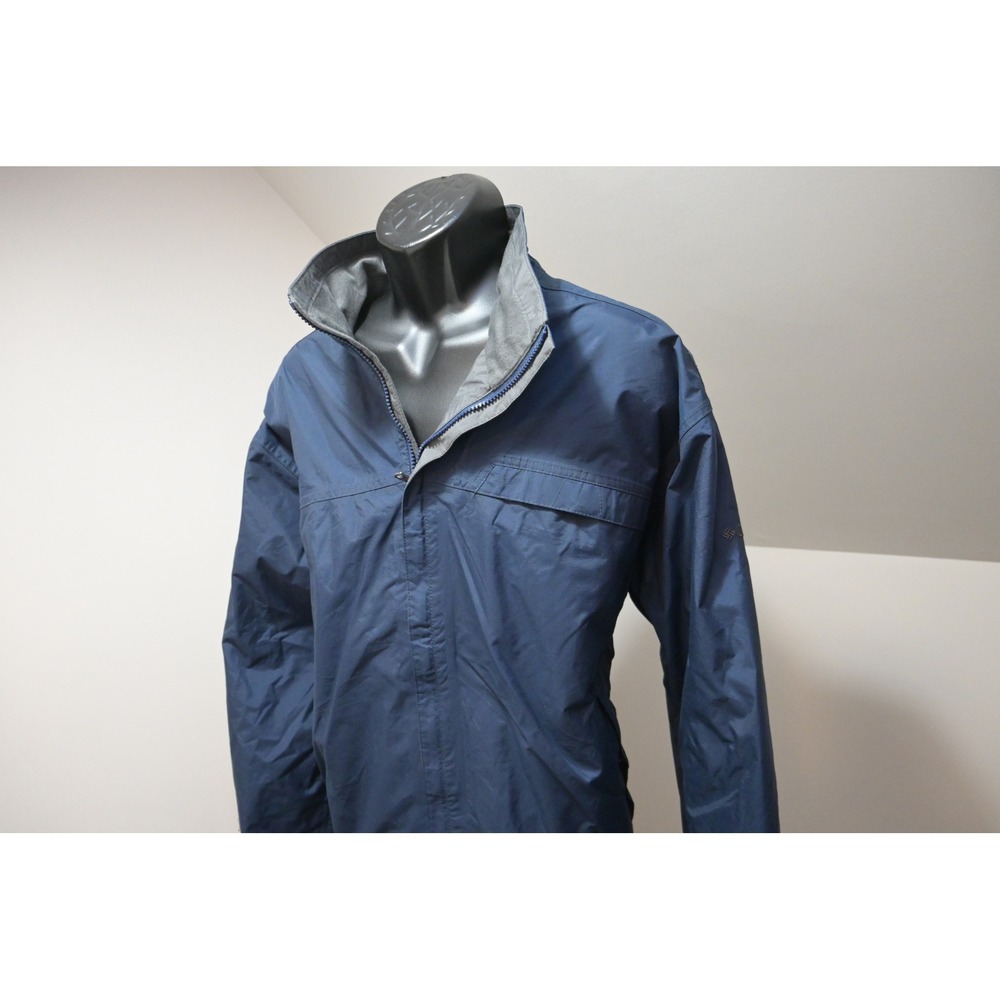 Columbia XCO Storm Dry Jacket Men XL Navy Blue Windbreaker Mesh Lined Excellent